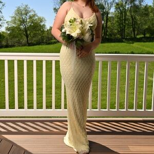 Sequin Beaded Prom Formal Gown Dress